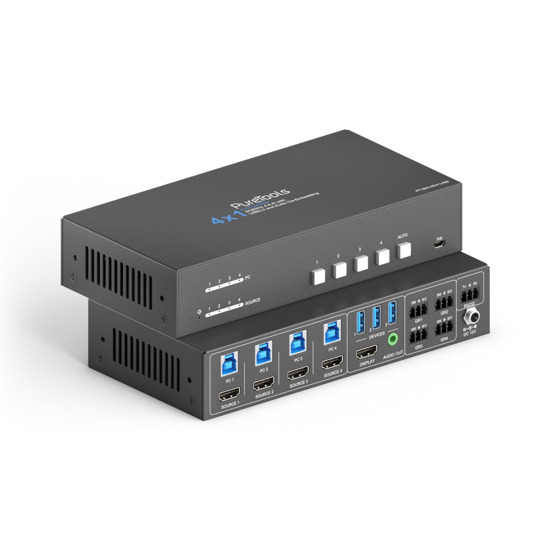 Коммутатор PureLink PT-SW-HD41USB 4x1 4K 18Gbps HDMI Switcher with KVM